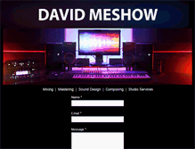 Tablet Screenshot of davidmeshow.com